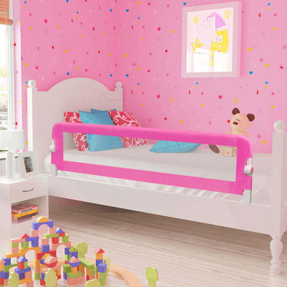 vidaXL Toddler Safety Bed Rail 150 x 42 cm Pink