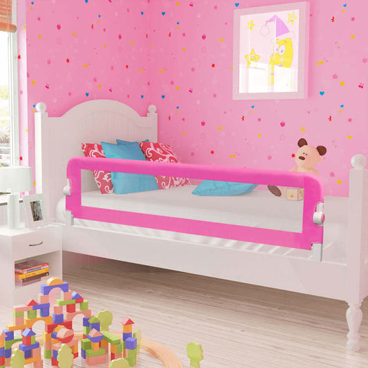 vidaXL Toddler Safety Bed Rail 150 x 42 cm Pink