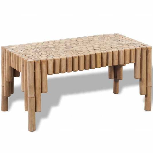 vidaXL Coffee Table Bamboo - Brown - 70 x 35 x 35 cm