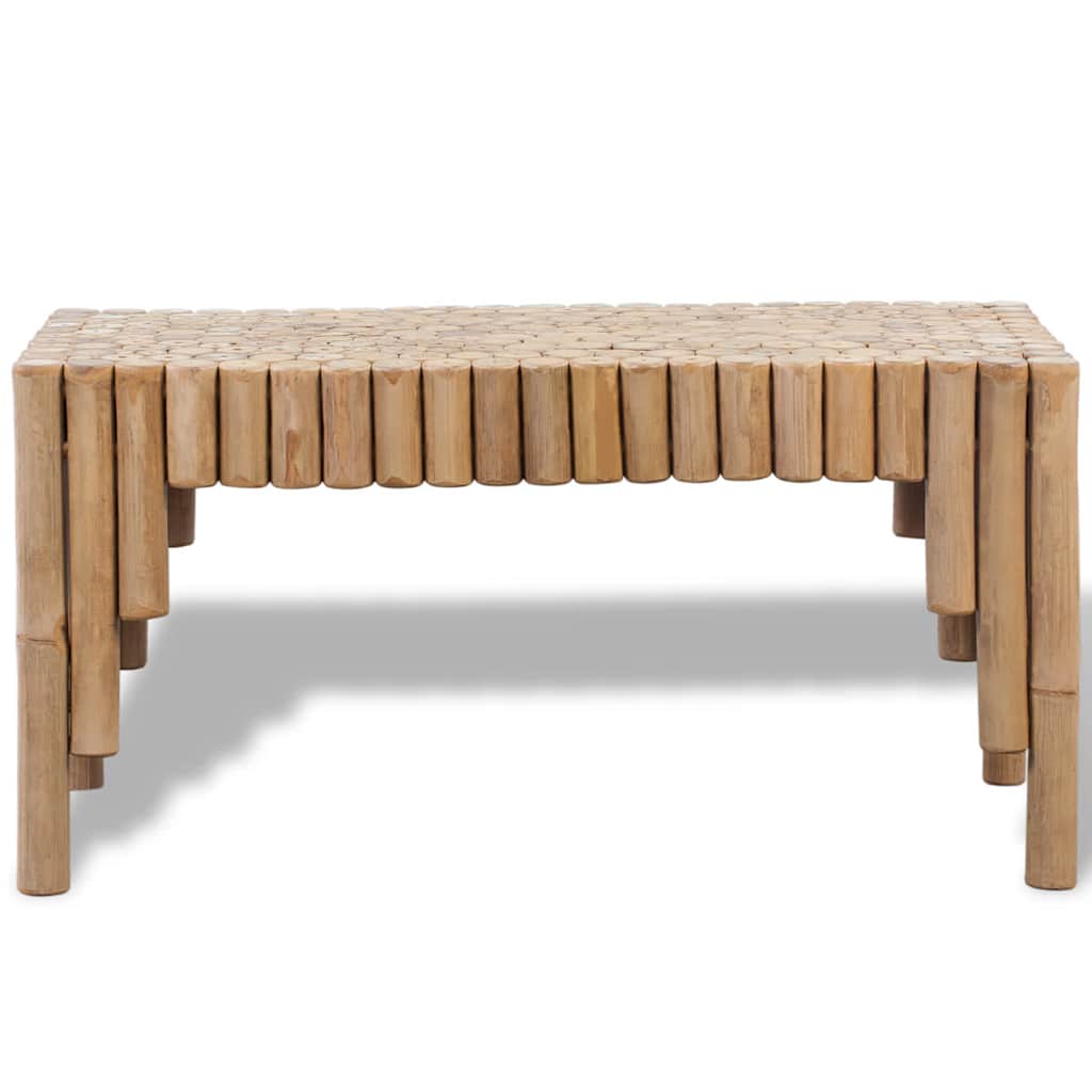vidaXL Coffee Table Bamboo - Brown - 70 x 35 x 35 cm
