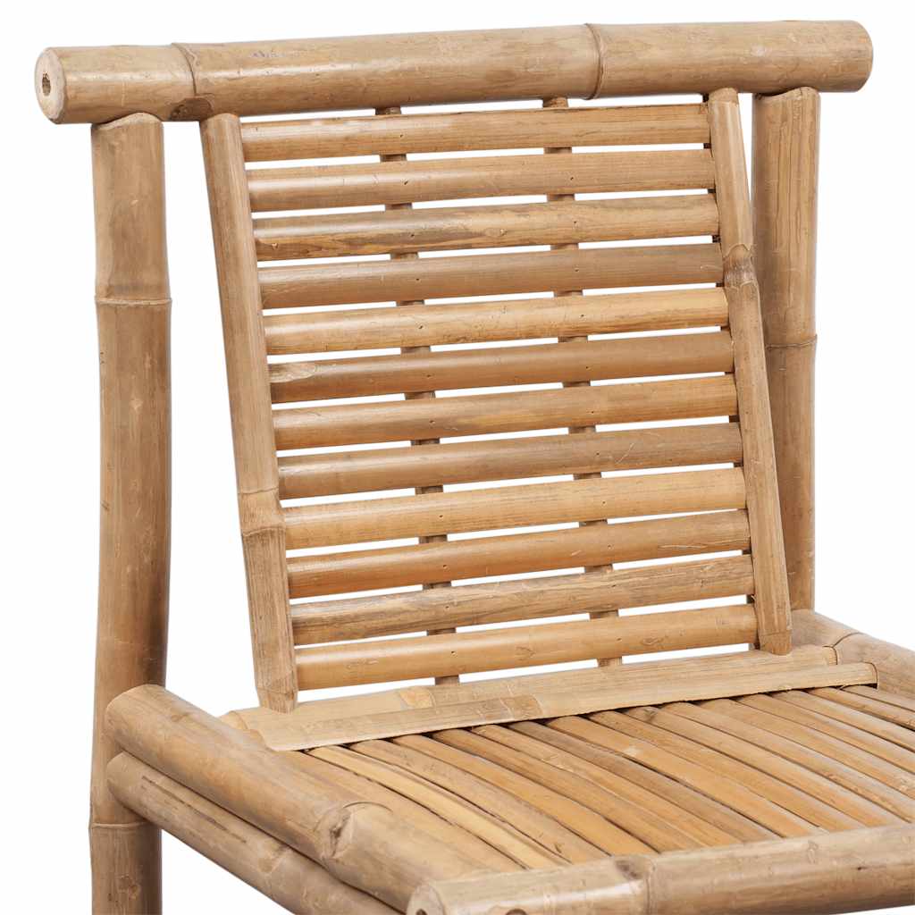 vidaXL Bar Stools 2 pcs Bamboo - Brown - 53 x 45 x 102 cm
