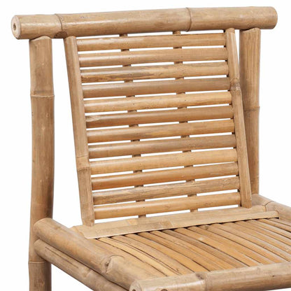 vidaXL Bar Stools 2 pcs Bamboo - Brown - 53 x 45 x 102 cm