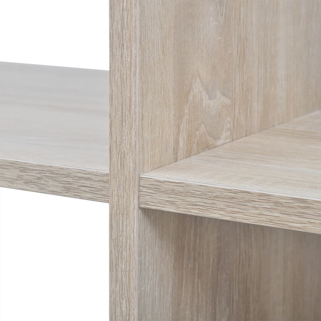 vidaXL Staircase Bookcase/Display Shelf 107 cm Oak - Brown - 104 x 29 x 107 cm
