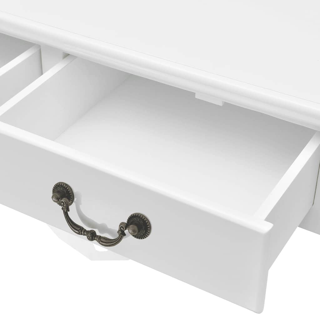 vidaXL Coffee Table with 4 Drawers White - 80 x 80 x 50 cm