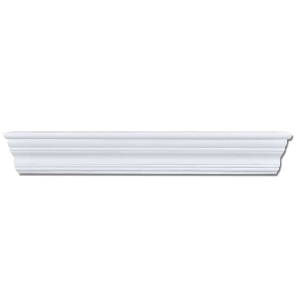 242439 vidaXL Wall Shelves ""Aaliyah"" 2 pcs White - 61 x 9.5 x 9 cm