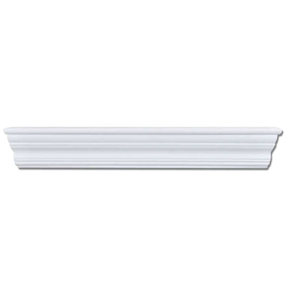242439 vidaXL Wall Shelves ""Aaliyah"" 2 pcs White - 61 x 9.5 x 9 cm
