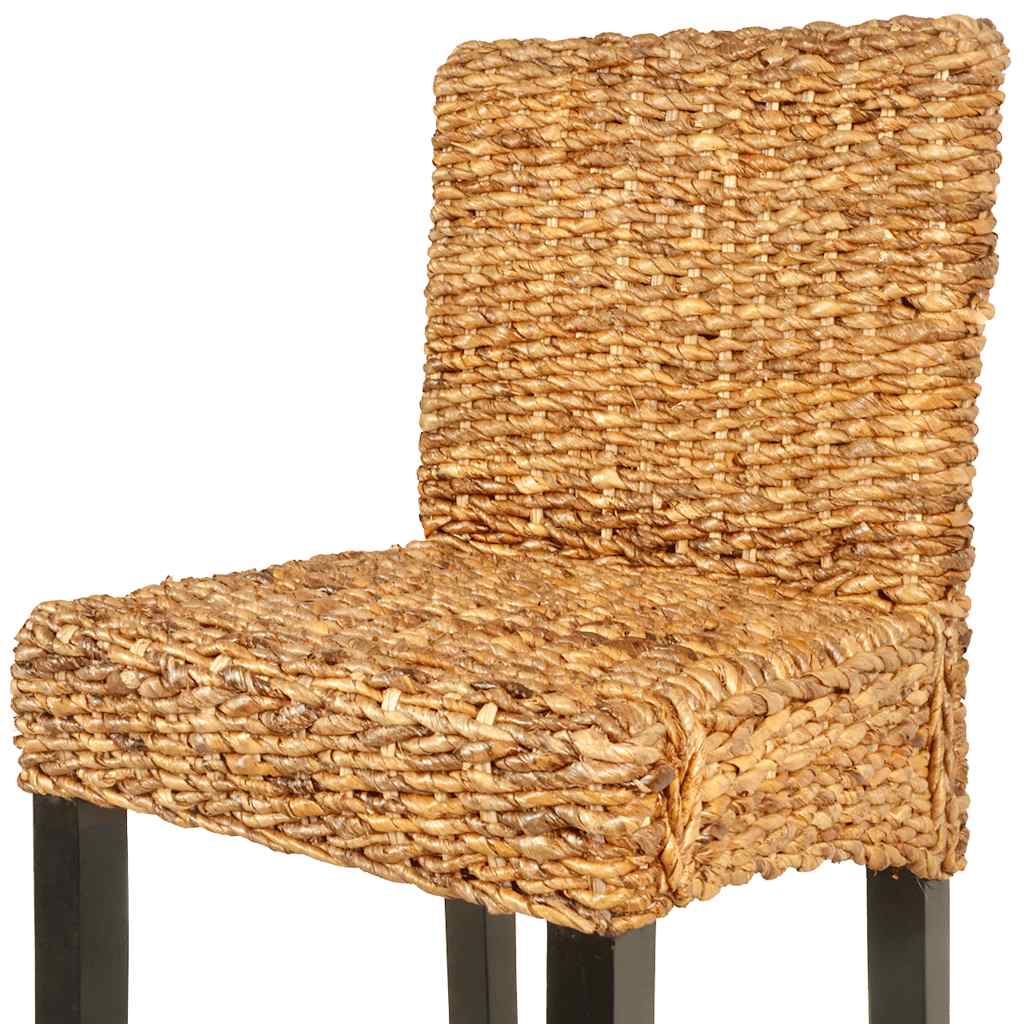 vidaXL Bar Stools 2 pcs Abaca - Brown - 45 x 44 x 111 cm