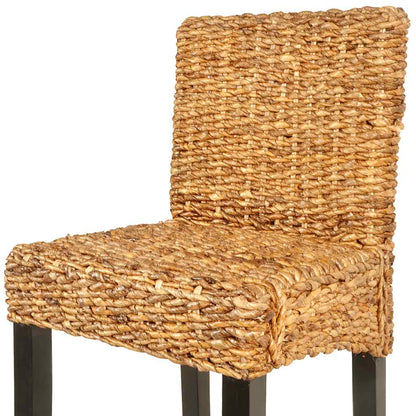 vidaXL Bar Stools 2 pcs Abaca - Brown - 45 x 44 x 111 cm