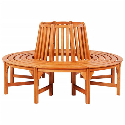41777 vidaXL Tree Bench Ø 160 cm Wood - Brown - 160 x 80 x 45cm