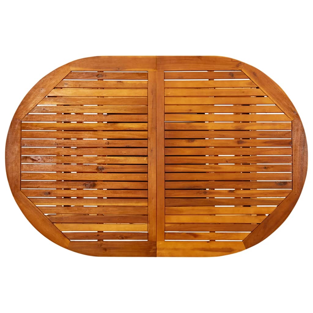 vidaXL Garden Table (150-200)x100x75 cm Solid Acacia Wood - Brown - 200 x 100 x 75 cm