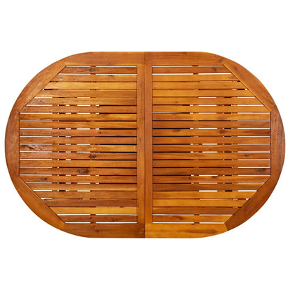 vidaXL Garden Table (150-200)x100x75 cm Solid Acacia Wood - Brown - 200 x 100 x 75 cm