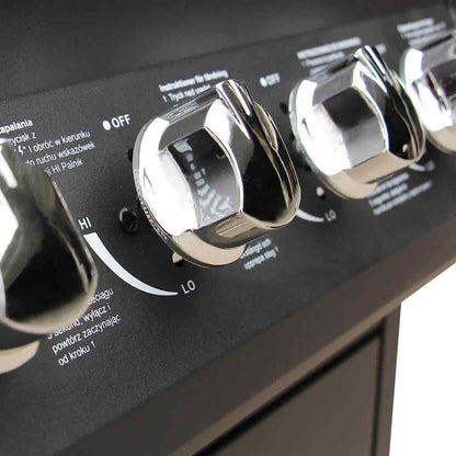 vidaXL Gas Barbecue Grill 6+1 Cooking Zone Black