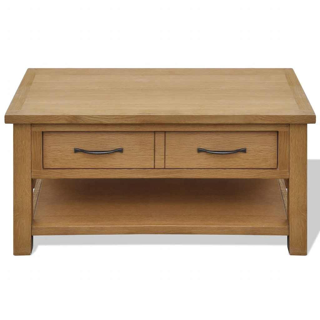 242745 vidaXL Coffee Table 88x53x45 cm Solid Oak Wood - Brown
