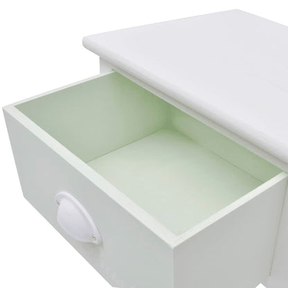 vidaXL French Bedside Cabinets 2 pcs Wood - White