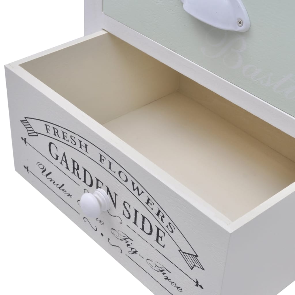 vidaXL French Bedside Cabinets 2 pcs Wood - White