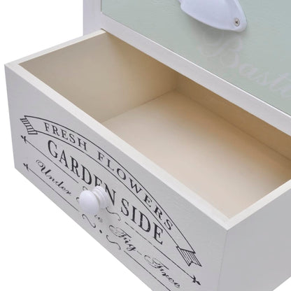 vidaXL French Bedside Cabinets 2 pcs Wood - White