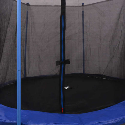 vidaXL Five Piece Trampoline Set 3.05 m - Black and Blue