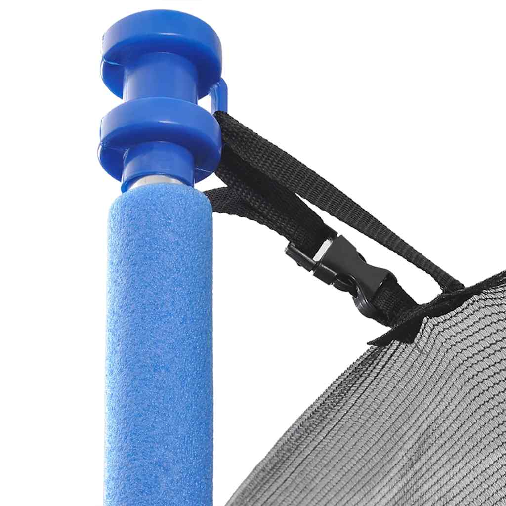 vidaXL Five Piece Trampoline Set 3.05 m - Black and Blue
