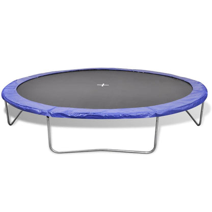 vidaXL Five Piece Trampoline Set 3.66 m - Black and blue