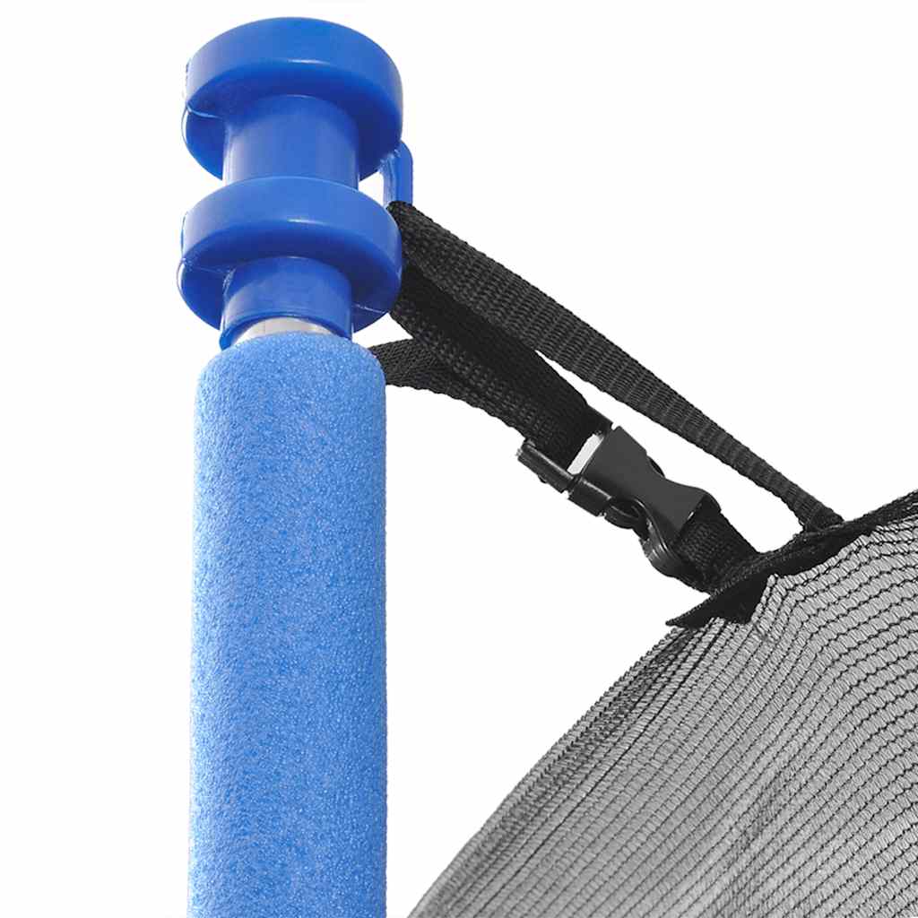 vidaXL Five Piece Trampoline Set 3.96 m - Black and blue