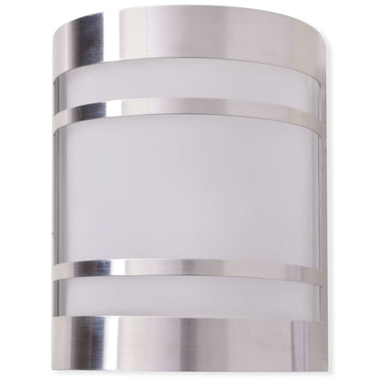 vidaXL Outdoor Wall Light Stainless Steel - Silver