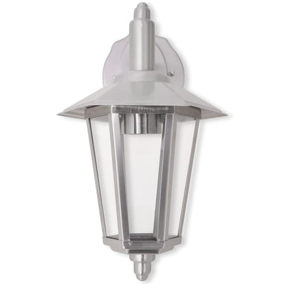 vidaXL Outdoor Downlight Wall Lantern Stainless Steel - Silver