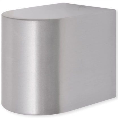 vidaXL Outdoor Wall Lights 2 pcs - Silver - 6.6 x 9.5 x 8 cm