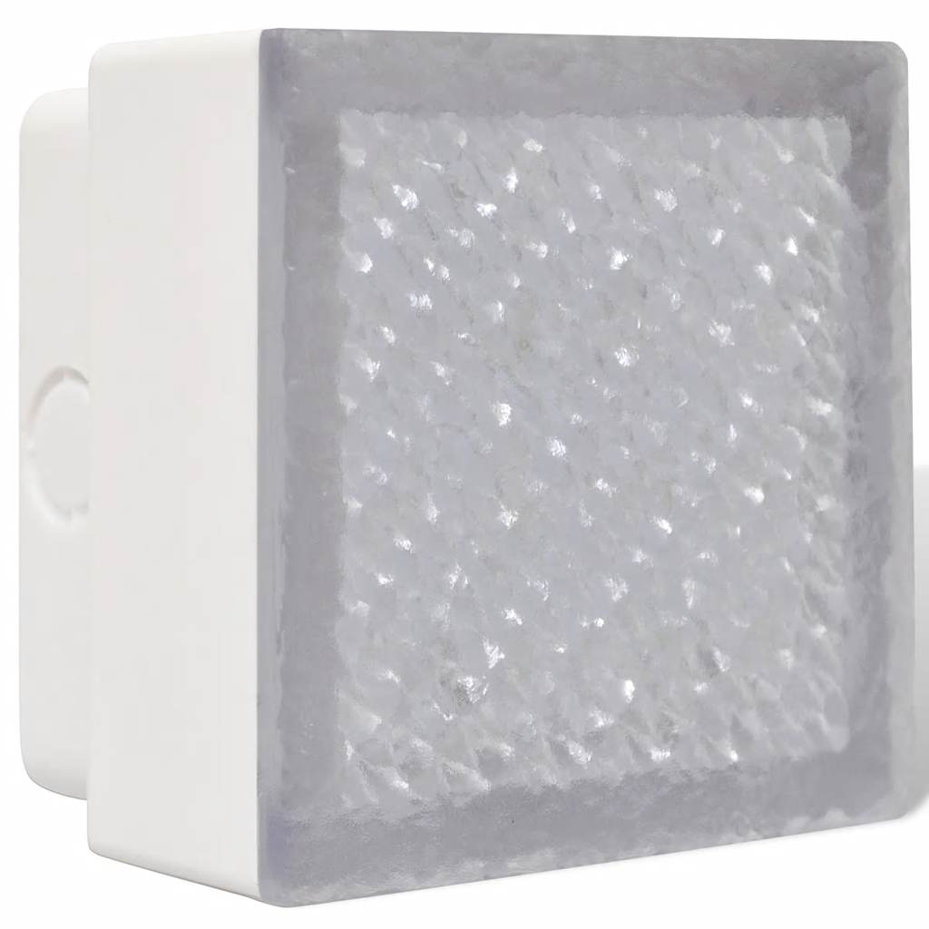 vidaXL LED Inground Lights 6 pcs 100x100x68 mm - White