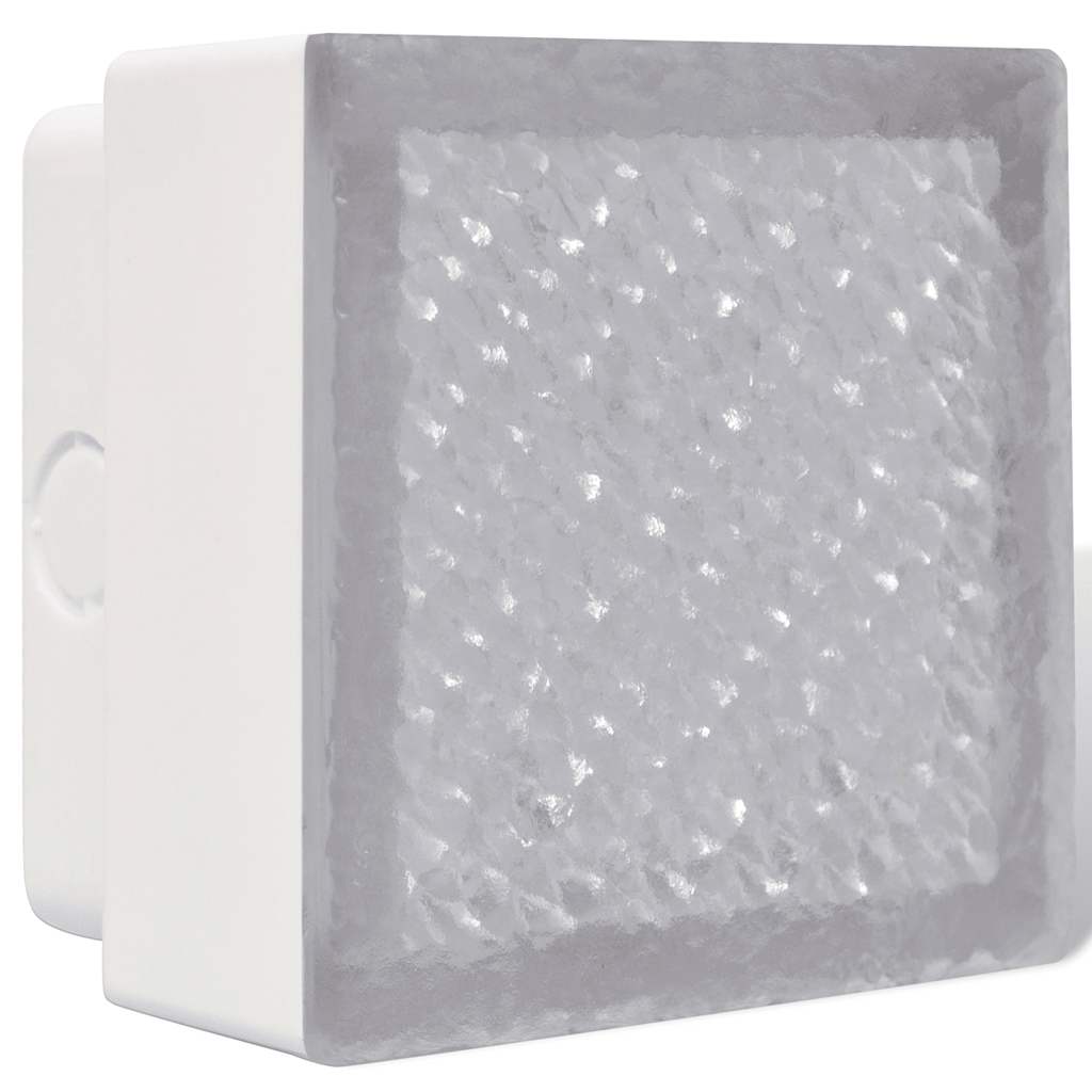 vidaXL LED Inground Lights 12 pcs 100x100x68 mm - White