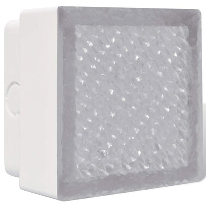 vidaXL LED Inground Lights 12 pcs 100x100x68 mm - White
