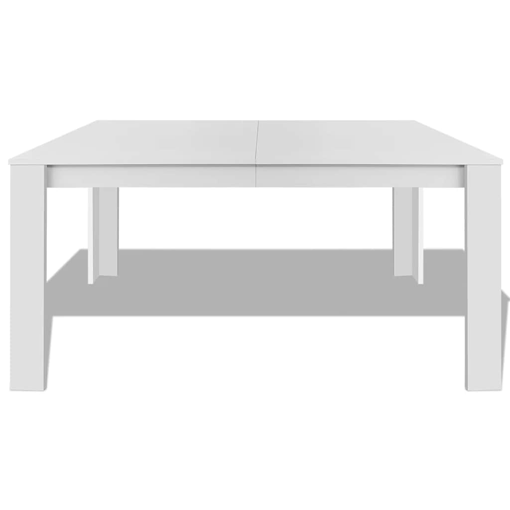 243056 vidaXL Dining Table 140x80x75 cm White