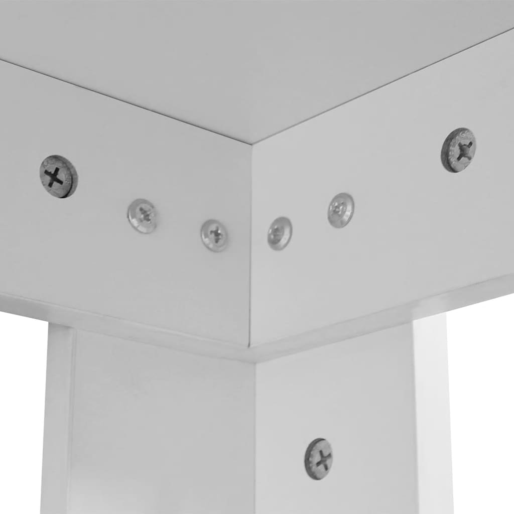 243056 vidaXL Dining Table 140x80x75 cm White