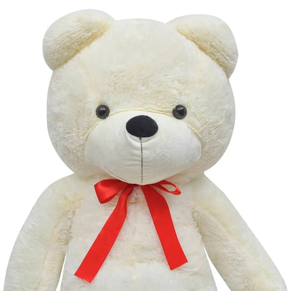 vidaXL Teddy Bear Cuddly Toy Plush White 170 cm - 200 cm