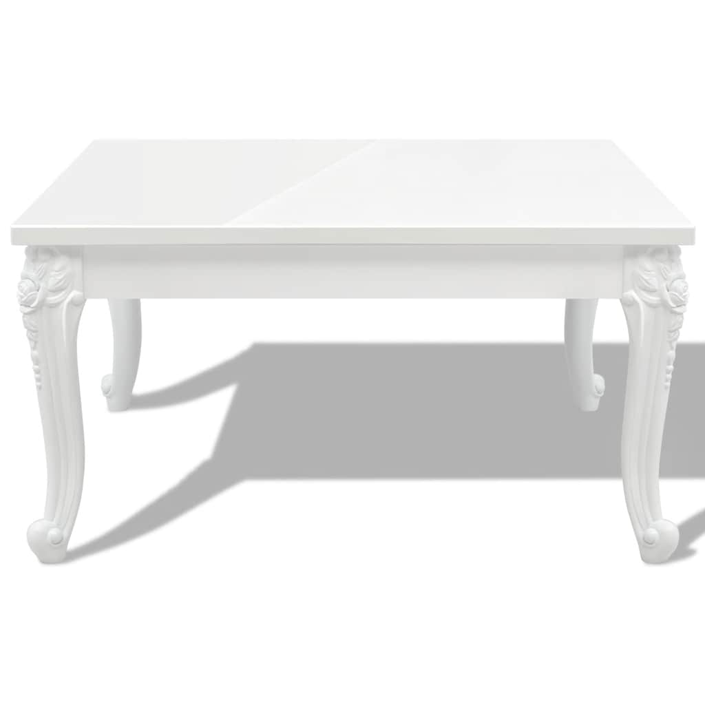 243379 vidaXL Coffee Table 80x80x42 cm High Gloss White