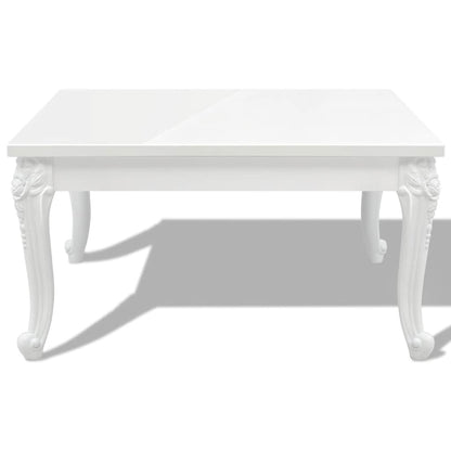 243379 vidaXL Coffee Table 80x80x42 cm High Gloss White