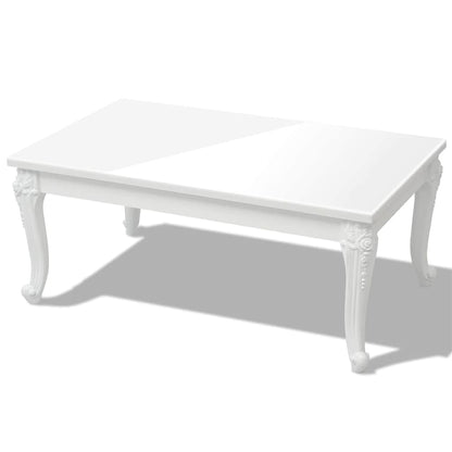 243380 vidaXL Coffee Table 100x60x42 cm High Gloss White