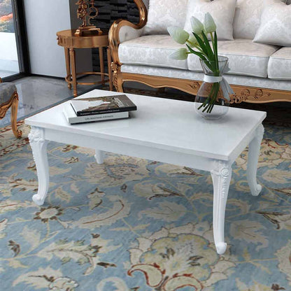 243380 vidaXL Coffee Table 100x60x42 cm High Gloss White
