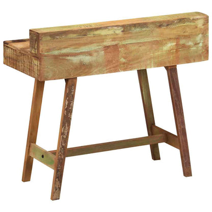 243270 vidaXL Desk Solid Reclaimed Wood - Multicolour - 100 x 45 x 90 cm