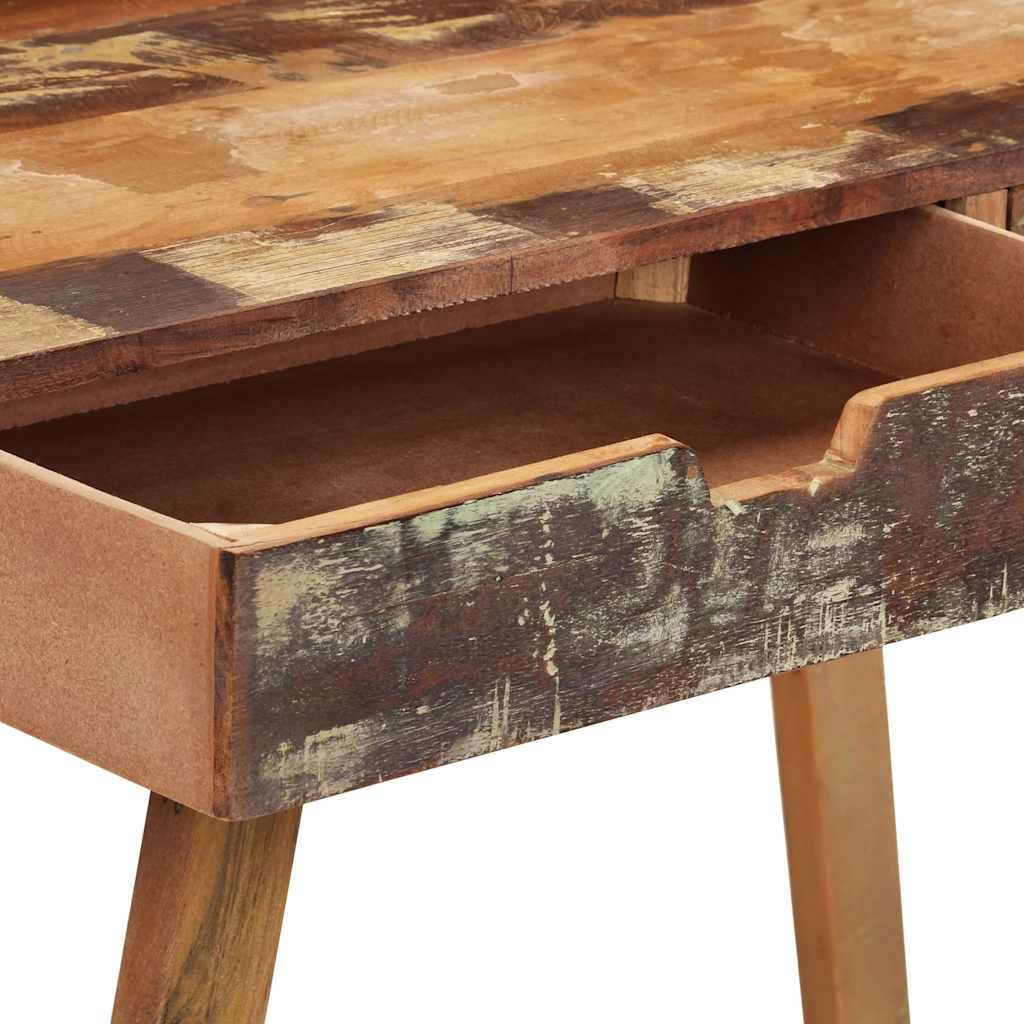 243270 vidaXL Desk Solid Reclaimed Wood - Multicolour - 100 x 45 x 90 cm