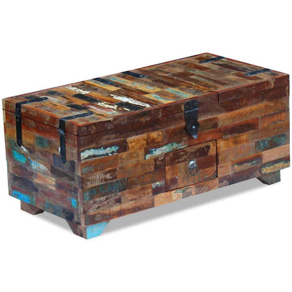 243320 vidaXL Coffee Table Box Chest Solid Reclaimed Wood 80x40x35 cm - Brown