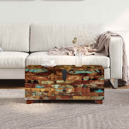 243320 vidaXL Coffee Table Box Chest Solid Reclaimed Wood 80x40x35 cm - Brown