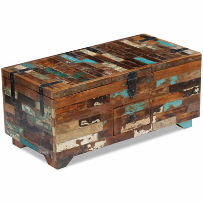 243320 vidaXL Coffee Table Box Chest Solid Reclaimed Wood 80x40x35 cm - Brown