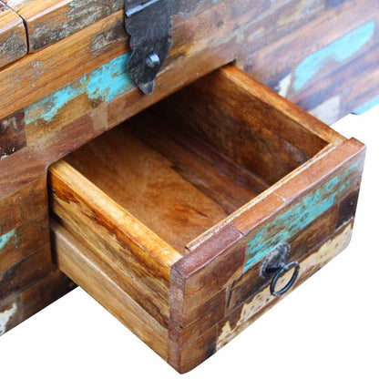 243320 vidaXL Coffee Table Box Chest Solid Reclaimed Wood 80x40x35 cm - Brown