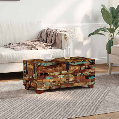 243320 vidaXL Coffee Table Box Chest Solid Reclaimed Wood 80x40x35 cm - Brown
