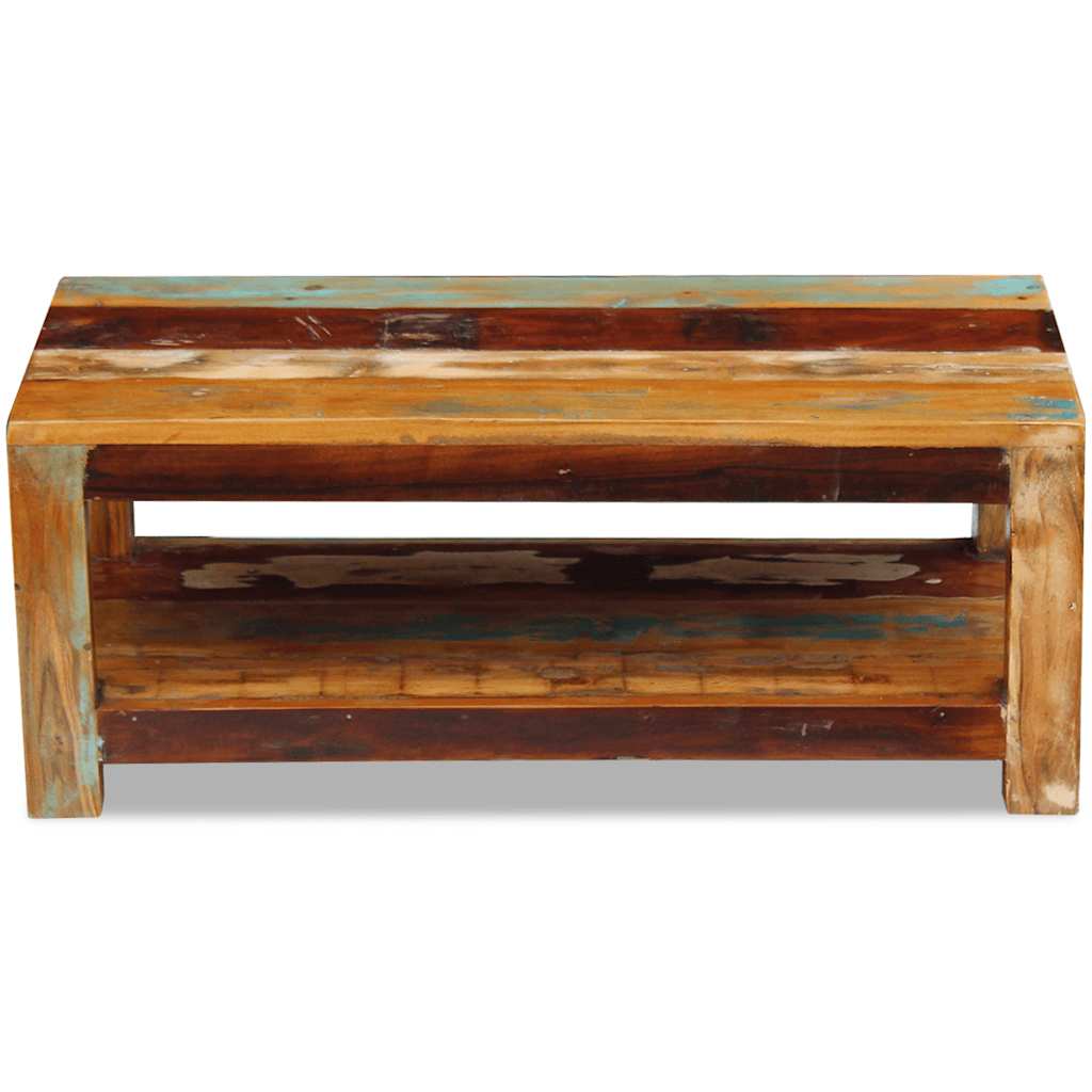 243322 vidaXL Coffee Table Solid Reclaimed Wood 90x45x35 cm - Brown