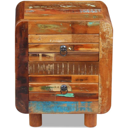 vidaXL Night Cabinet Solid Reclaimed Wood 43x33x51 cm - Brown