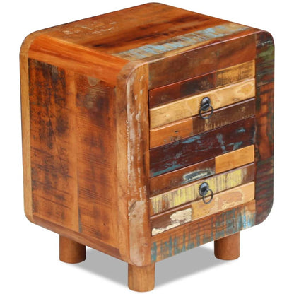vidaXL Night Cabinet Solid Reclaimed Wood 43x33x51 cm - Brown