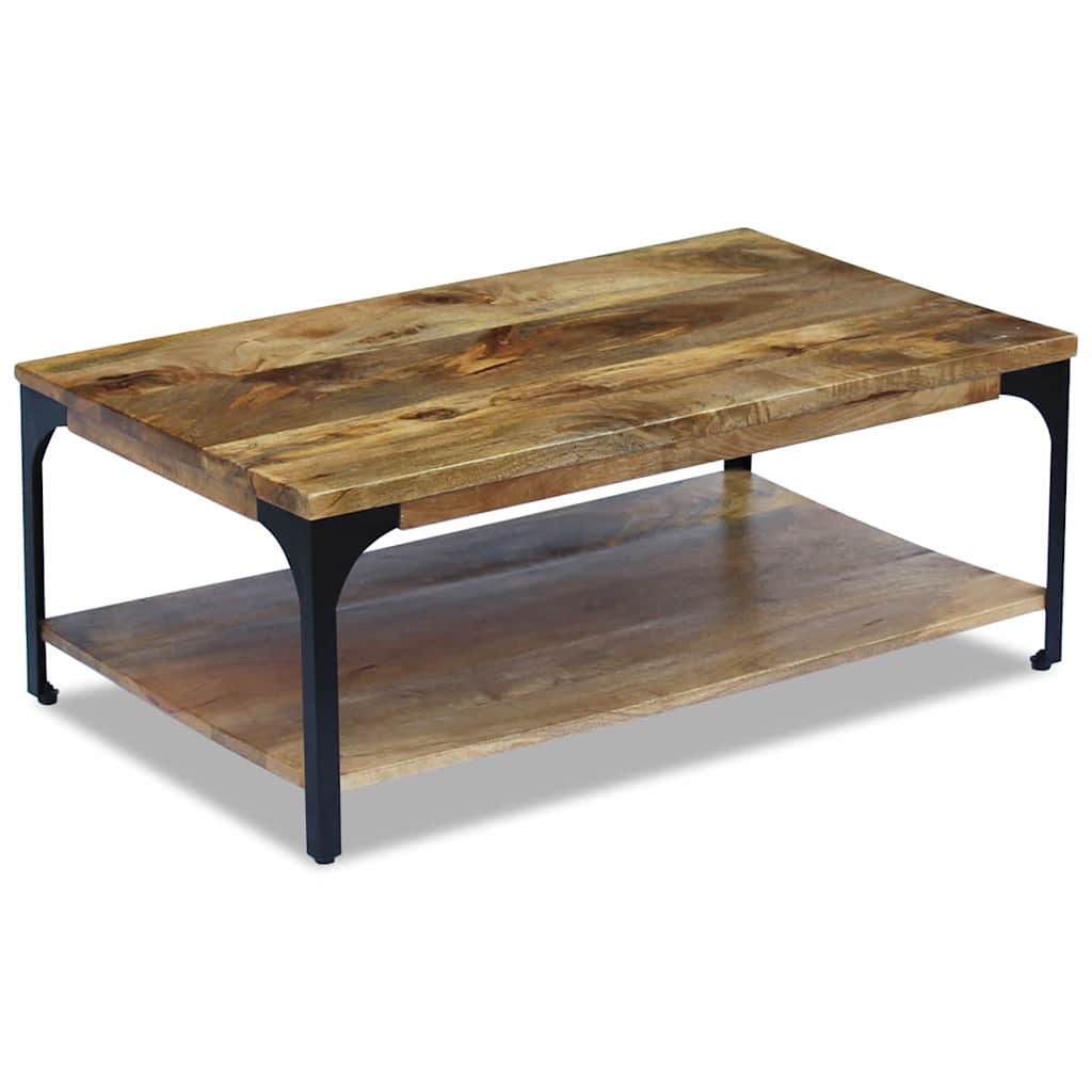 243341 vidaXL Coffee Table Mango Wood 100x60x38 cm - Brown