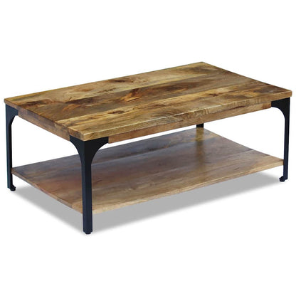 243341 vidaXL Coffee Table Mango Wood 100x60x38 cm - Brown