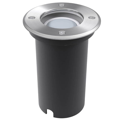 vidaXL Outdoor LED Ground Lights 3 pcs Round - Silver